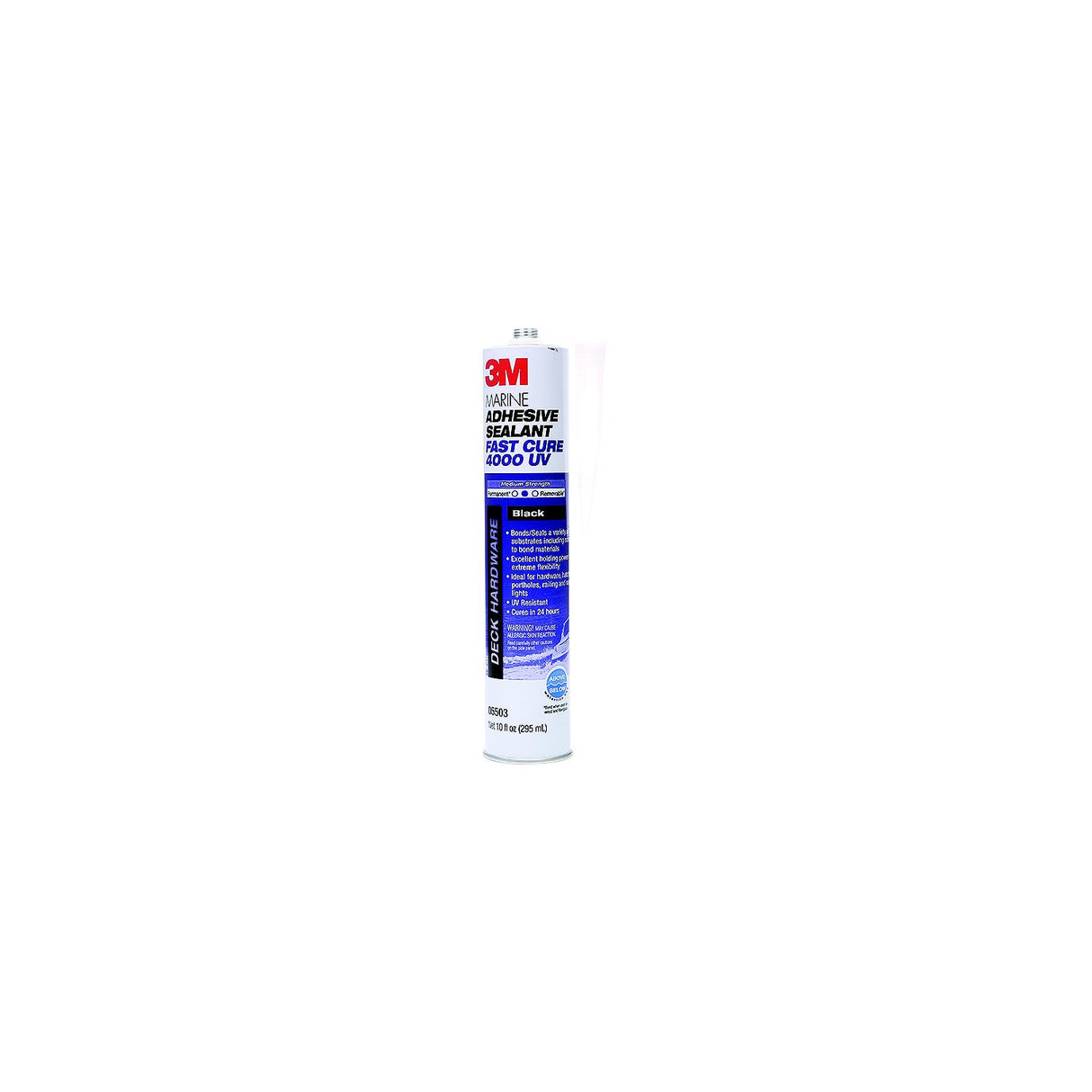 3M 14316 4000UV Fast Cure Sealant, Black, 10 oz. Cartridge - 7010367955