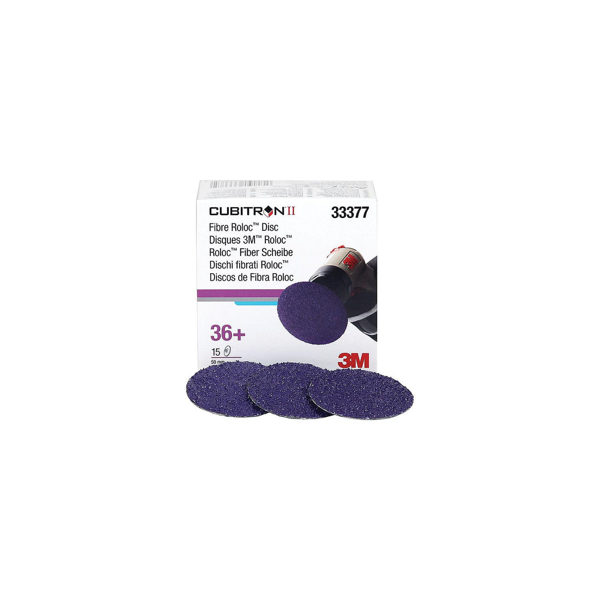 3M 3" Cubitronâ¢ II Fibre Rolocâ¢ Disc - 7100033190