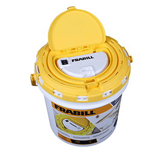 Frabill Dual Fish Bait Bucket w/Aerator Built-In - PMC4825