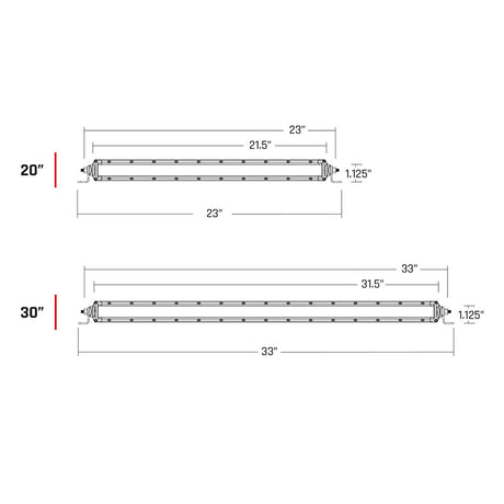 RIGID Industries Barra de luces SR-SRS de 20" compatible con SAE - Negra [920413]