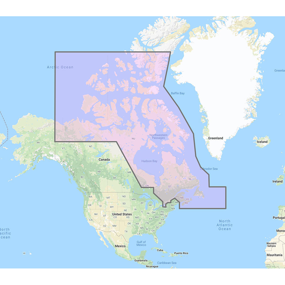 Furuno Noreste de Canadá - Cartas vectoriales, datos 3D, fotos satelitales de resolución estándar - Código de desbloqueo [MM3-VNA-021]