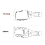 RIGID Industries Reflect Mirror Light - Negro (par) [64011]