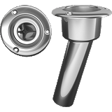 Mate Series Stainless Steel 15&deg; Rod &amp; Cup Holder - Open - Round Top - C1015ND