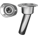 Mate Series Stainless Steel 15&deg; Rod &amp; Cup Holder - Open - Oval Top - C2015ND
