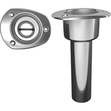 Mate Series Stainless Steel 0&deg; Rod &amp; Cup Holder - Open - Oval Top - C2000ND