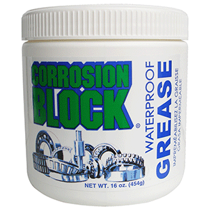 Corrosion Block High Performance Waterproof Grease - 16oz Tub - Non-Hazmat, Non-Flammable &amp; Non-Toxic - 25016