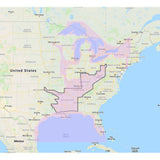 Furuno Gulf of Mexico, Great Lakes Rivers - Vector Chart Standard Resolution Satellite Photos f/Part of the Great Lakes