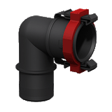 FATSAC Flow-Rite 1-1/8" Elbow Quick Connect Socket f/Auto Ballast System - W746