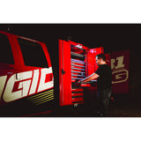 RIGID Industries Luz LED negra de baja potencia Serie A - Individual - Rojo [480043]