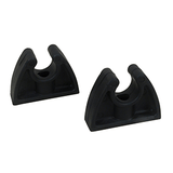 Perko Pole Storage Clips - Black - Pair - 0477DP0BLK