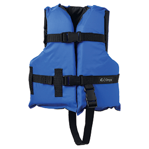 Onyx Outdoor Onyx Nylon General Purpose Life Jacket - Child 30-50lbs - Blue - 103000-500-001-12
