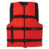 Onyx Outdoor Onyx Nylon General Purpose Life Jacket - Adult Universal - Red - 103000-100-004-12