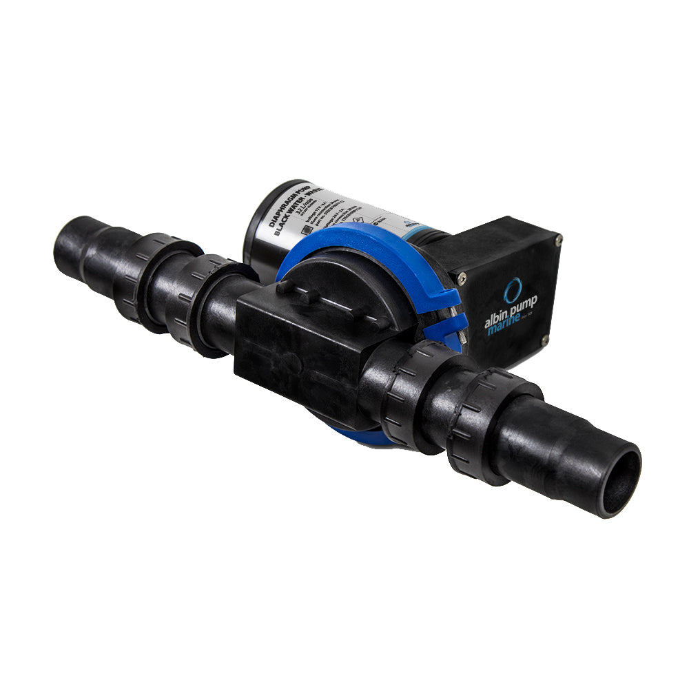 Bomba de diafragma para aguas residuales de Albin Group 32 L (8,5 GPM) - 12 V [03-01-003]