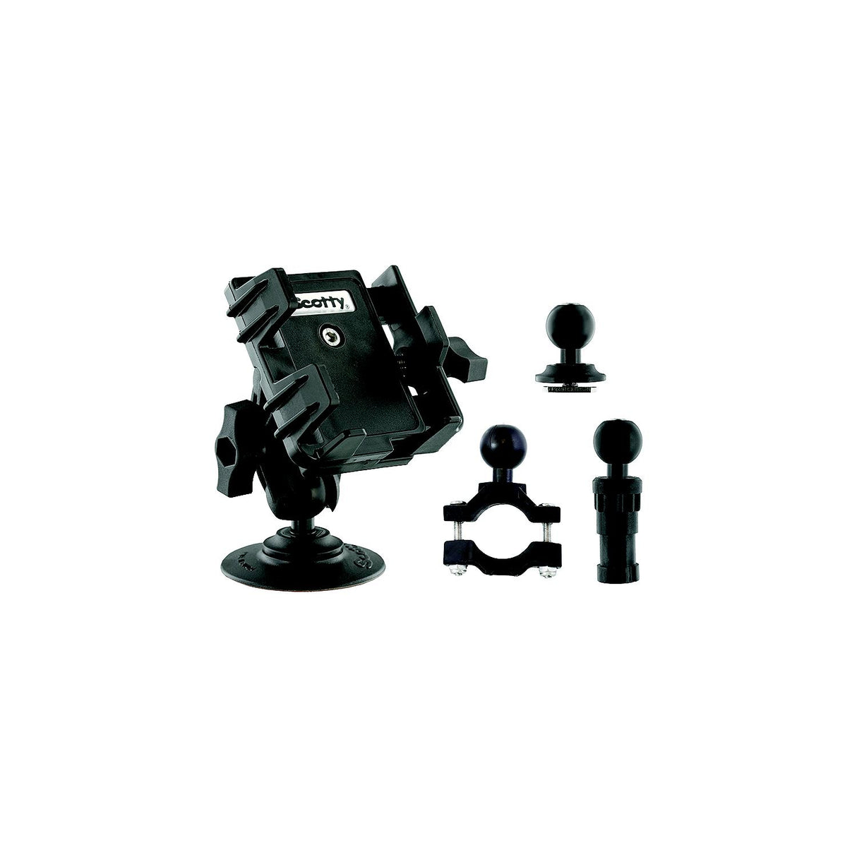 Scotty 0139 Phone Holder w/Post, Track Rail Mounts [0139] - official Scotty product image 2