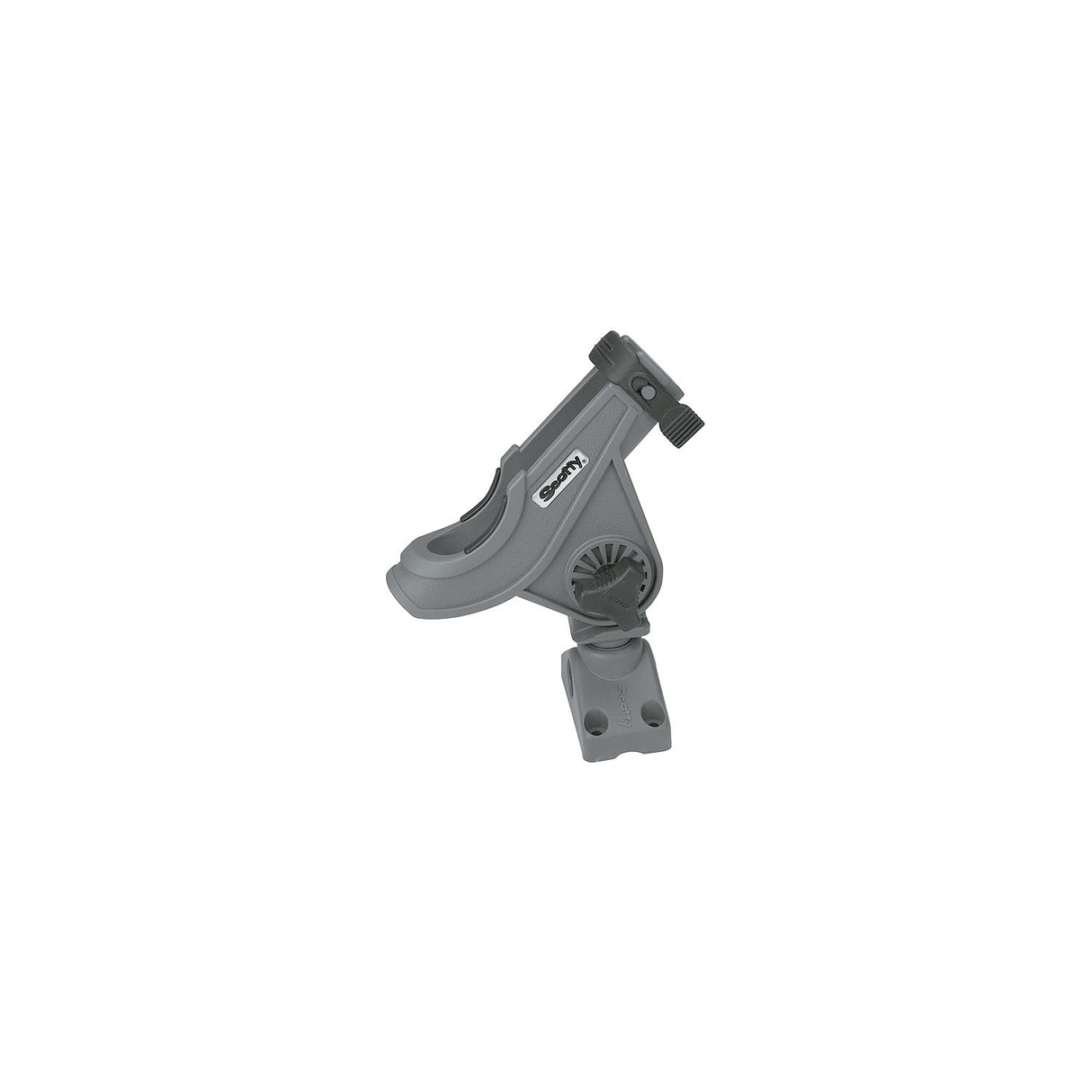 Scotty 280GR Bait Caster/Spinning Rod Holder w/ Side/Deck Mt., Gray, 12/case - 0280-GR
