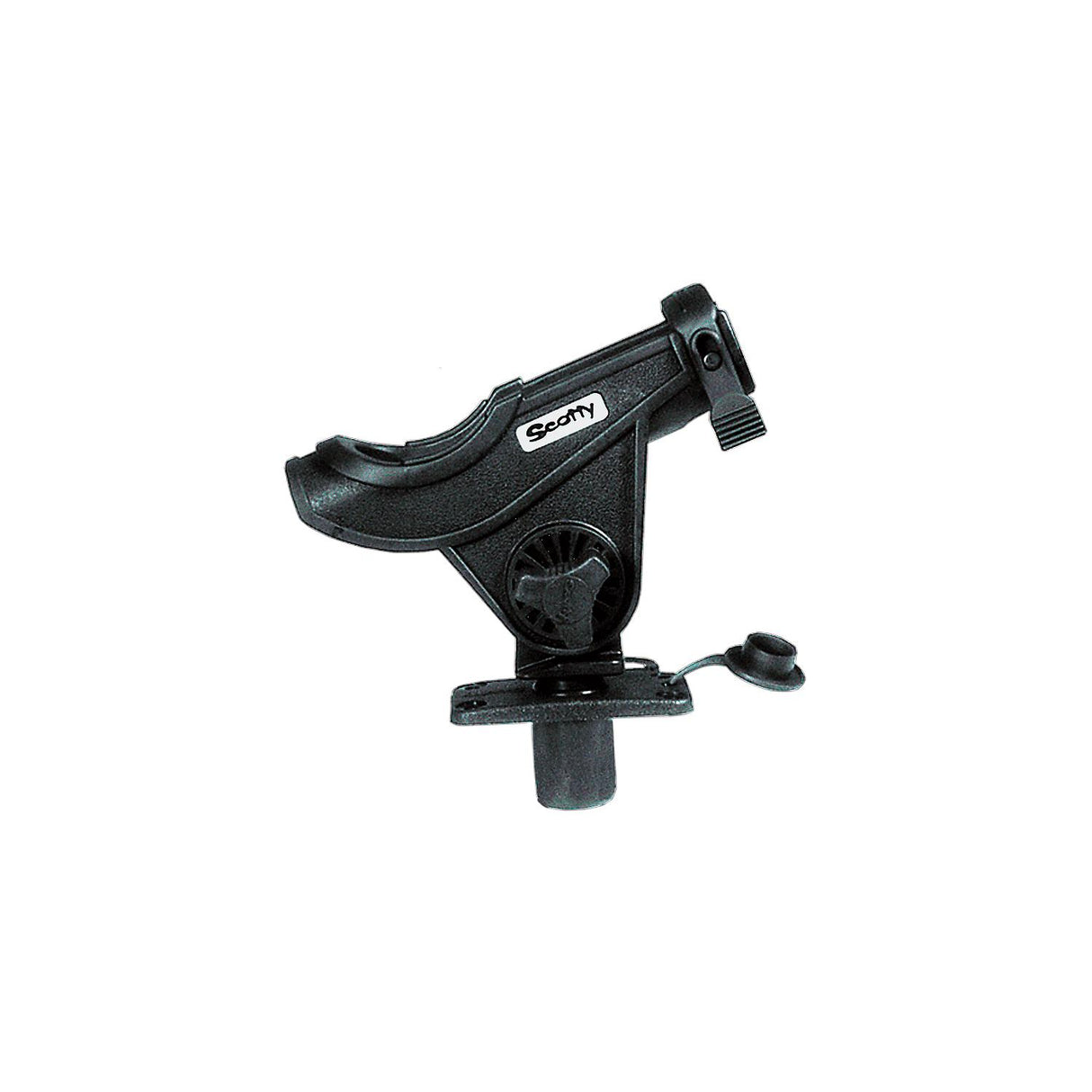 Scotty 281BK Bait Caster/Spinning Rod Holder w/ Flush Mt., Black, 12/case - 0281-BK