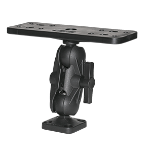 Scotty 163 1.5" Ball Mount w/Fishfinder &amp; Universal Mounting Plate - 0163