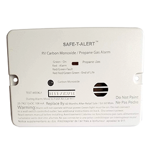 Safe-T-Alert Combo Carbon Monoxide Propane Alarm - Flush Mount - Mini - White - 25-742-WHT