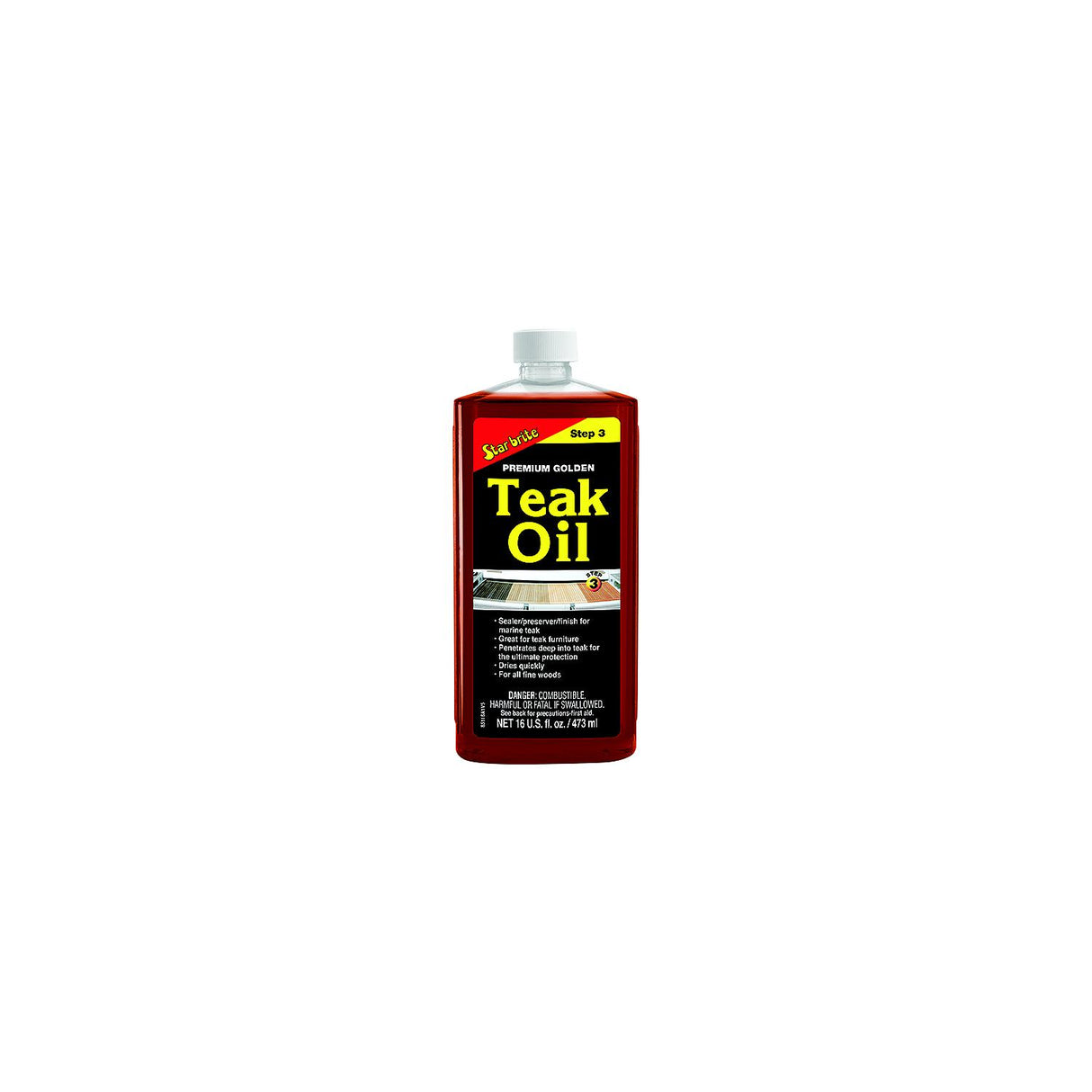 Star brite Premium Golden Teak Oil - Step 3 - 32 oz [85132] - official Star brite product image 2