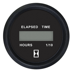 Faria Beede Instruments Faria Euro Black 2" Digital Hourmeter Gauge - 12835