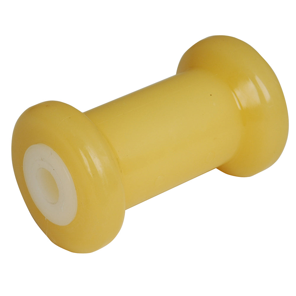 Rodillo de carrete CE Smith 5" - 5/8" ID - TPR dorado con buje blanco sólido [29712]