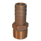 GROCO 1-1/2" NPT x 1-1/2" ID Bronze Pipe to Hose Straight Fitting - PTH-1500