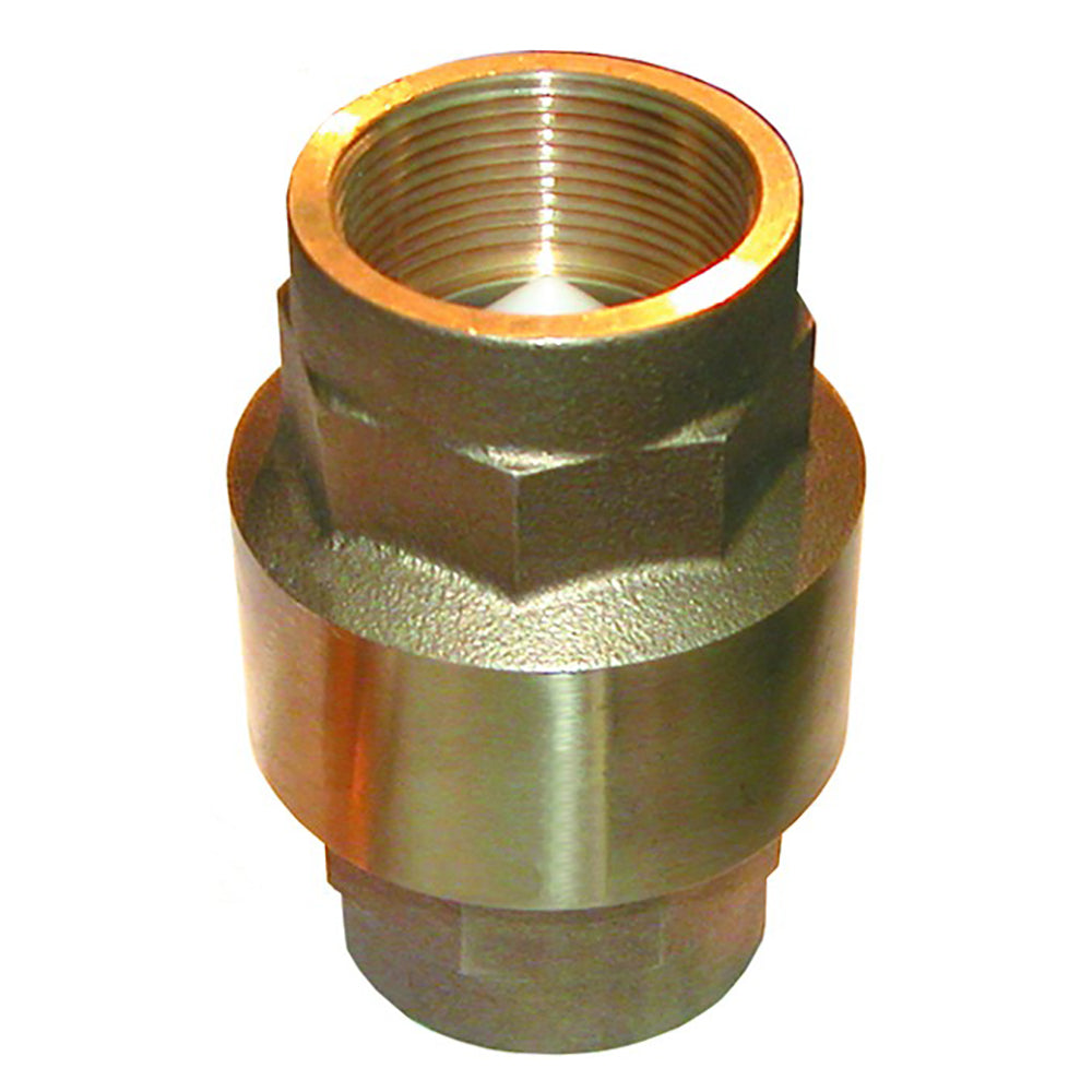 Válvula de retención en línea de bronce de 1/2" GROCO [CV-50]