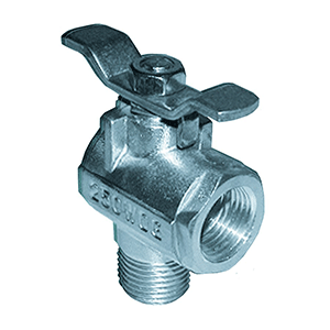 GROCO 1/2" NPT 90&deg; Stainless Steel Fuel Valve - FV-590-S