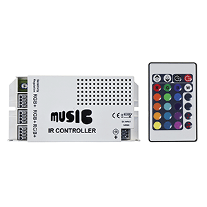 HEISE LED Lighting Systems HEISE Sound Activated RGB Controller w/IR Remote - HE-RGBSAC-1