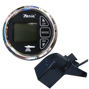 Faria Beede Instruments Faria Chesapeake Black 2" Dual Depth &amp; Temp Sounder w/Transom Mount Transducer - 13752