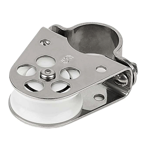 Schaefer Marine Schaefer Clamp-On Furling Line Stanchion Lead Block - 1" Ball Bearing - 300-34