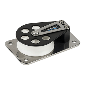 Schaefer Marine Schaefer Series 7 Flat Base/Aluminum Cheek/Delrin Sheave - 704-11