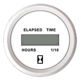 Faria Beede Instruments Faria Dress White 2" Hourmeter (Digital) - 13130
