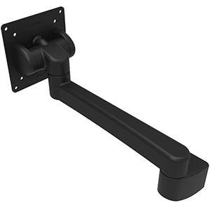 Southco Tilt Head Assembly Tilt &amp; Swivel Single Arm - Wall Mount - Black - AV-D32-23A111-50