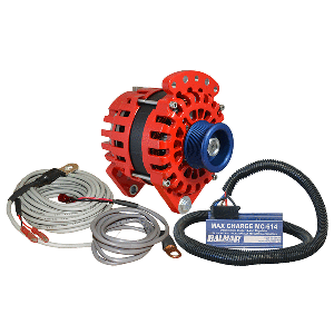 Balmar Alternator 3.15" Dual Foot Saddle J10 Serpentine Pulley Regulator &amp; Temp Sensor - 170A Kit - 12V - XT-DF-170-J10-KIT