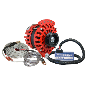 Balmar Alternator 1-2" Single Foot K6 Serpentine Pulley Regulator &amp; Temp Sensor - 170A Kit - 12V - XT-SF-170-K6-KIT