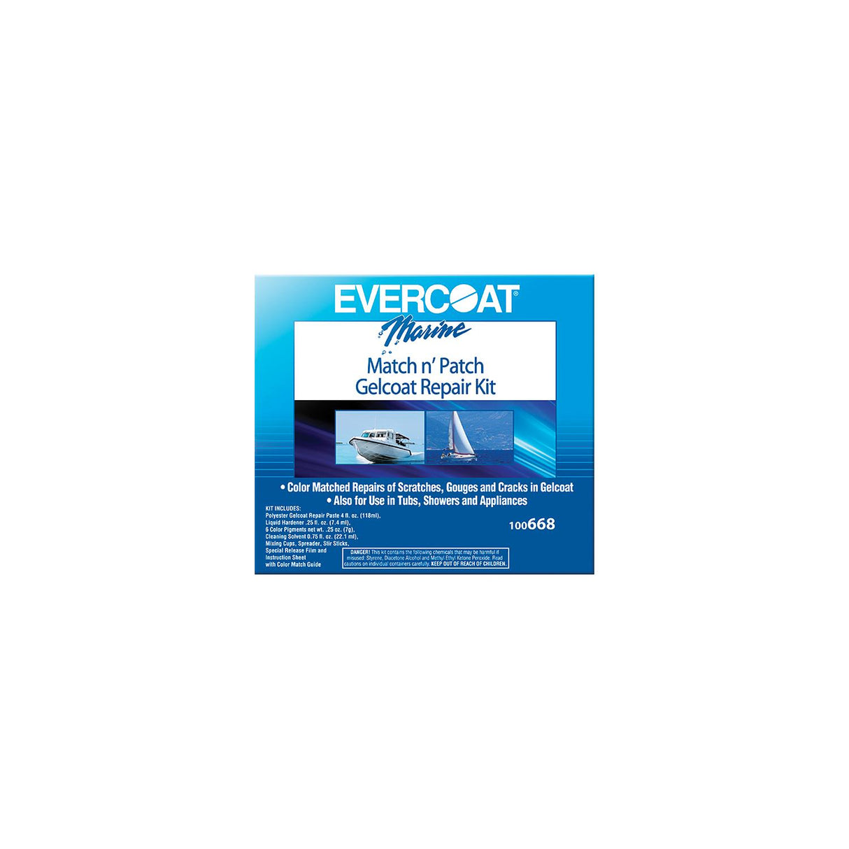Evercoat Match N' Patch Gelcoat Repair Kit - 100668