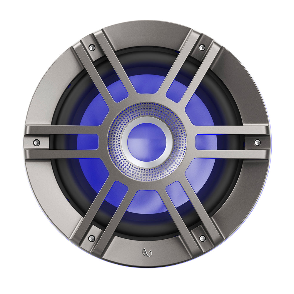 Altavoces marinos Infinity de 10" RGB serie Kappa - Titanio/Gunmetal [KAPPA1050M]