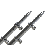 TACO Marine TACO 18' Deluxe Outrigger Poles w/Rollers - Silver/Black - OT-0318HD-BKA
