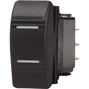 Blue Sea Systems Blue Sea Contura Switch DPDT Black - ON-ON - 8300