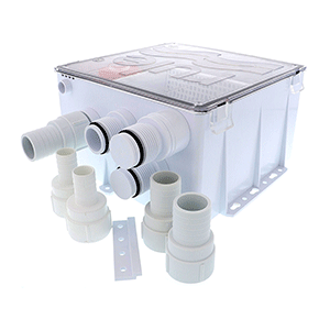 Rule Shower Drain Box w/1100 GPH Pump - 24V - 99B-24