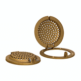 GROCO Bronze Round Hull Strainer w/Access Door f/Up To 1" Thru-Hull - RSC-1000