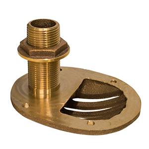 GROCO 3/4" Bronze Combo Scoop Thru-Hull w/Nut - STH-750-W