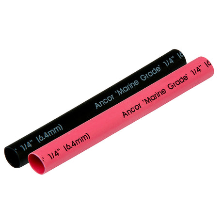 Ancor Heat Shrink Tubing 1/4" x 3" - Black &amp; Red Combo - 303602