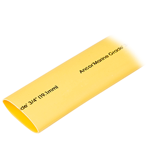 Ancor Heat Shrink Tubing 3/4" x 48" - Yellow - 1 Piece - 306948
