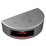 Lopolight Series 101-002 - Port Side Light - 1NM - Vertical Mount - Red - Silver Housing