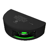 Lopolight Series 301-001 - Starboard Sidelight - 2NM - Vertical Mount - Green - Black Housing - 301-001-B