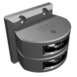Lopolight Series 301-006 - Double Stacked Stern Light - 2NM - Vertical Mount - White - Silver Housing - 301-006ST