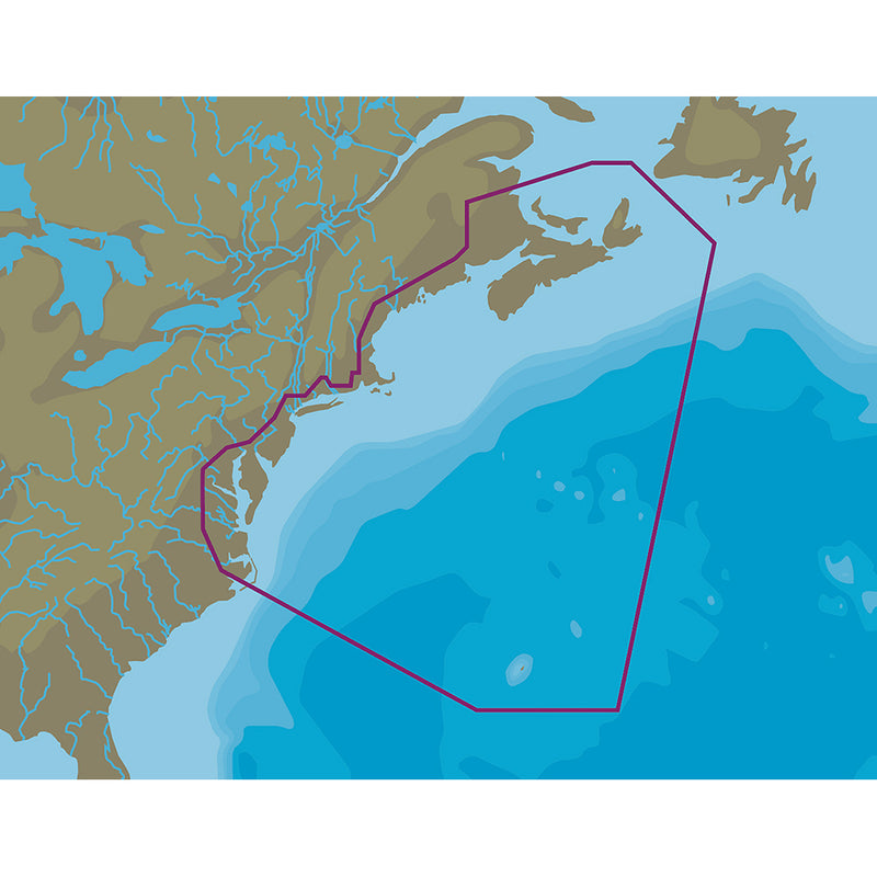 C-MAP 4D NA-D062 Nova Scotia to Chesapeake Bay - microSD&trade;/SD&trade; - M-NA-D062-MS