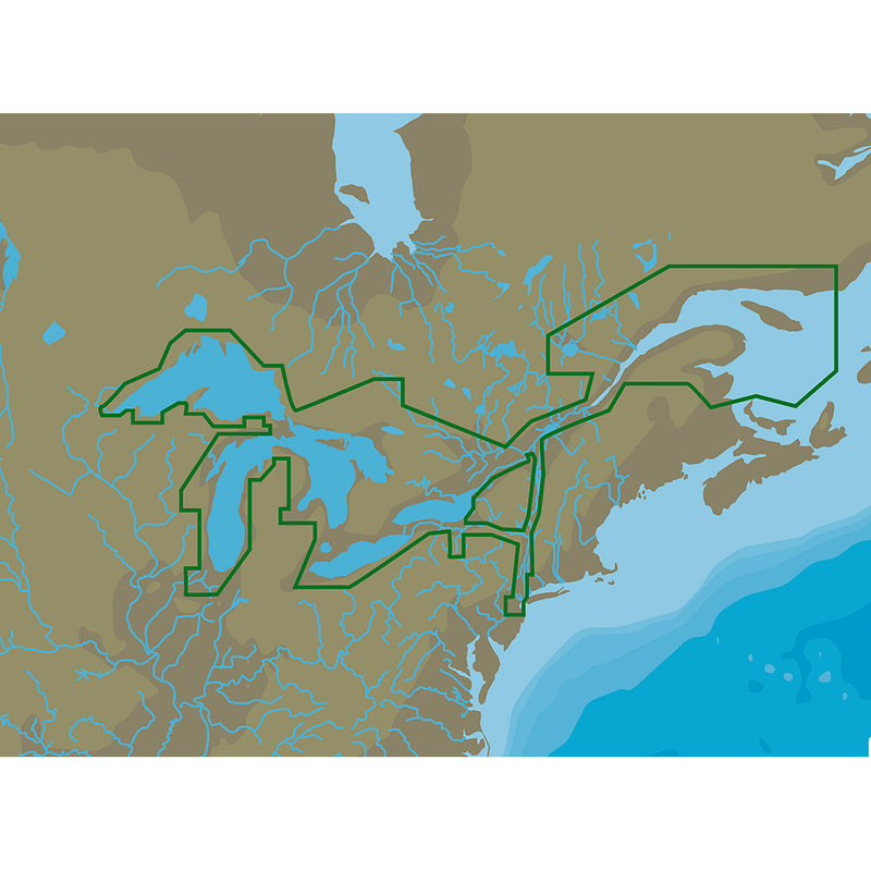 C-MAP 4D NA-D061 Great Lakes &amp; St Lawrence Seaway -microSD&trade;/SD&trade; - M-NA-D061-MS